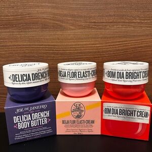 BNIB ‼️ 3 x 8.1 OZ SOL DE JANEIRO CREAM BUNDLE NEW MOISTURIZER - (240ml/each)